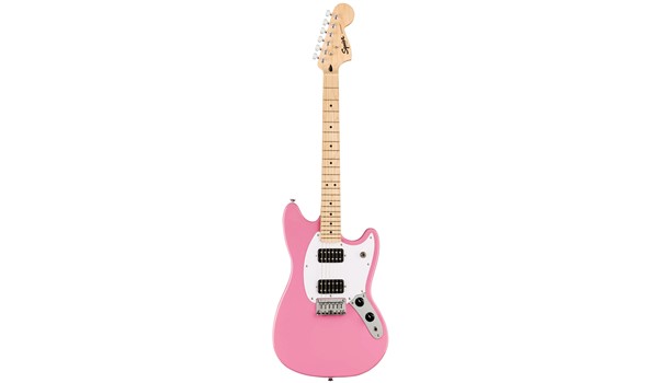 GUITARRA ELECTRICA SQUIER  MUSTANG SONIC ROSADA