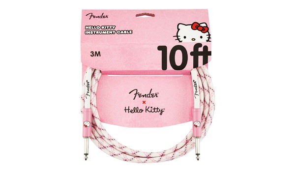 CABLE FENDER HELLO KITTY 3 METROS WOVEN WHT