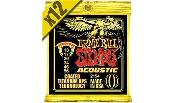 CUERDAS (CAJA) ERNIE BALL PARA GUITARRA ACUSTICA POR CAJA  ERNIE BALL