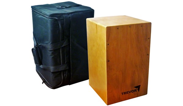 CAJON TREVOR NATURAL CON FORRO