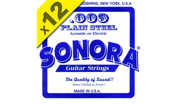 CUERDA (CAJA) SUELTA 1RA ELECT GUITARRA ELECTRICA POR CAJA  DANDRE