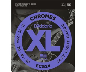 CUERDA (SET) D'ADDARIO CHROMES JAZZ  LITE GUITARRA ELECTRICA