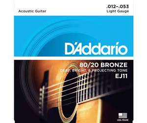 CUERDAS (SET) D'ADDARIO LITE 80/20 BRONCE ACUSTICA