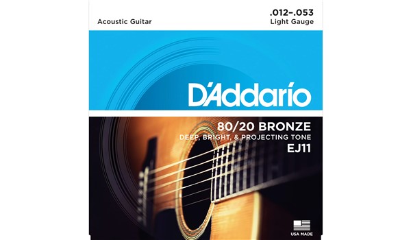 CUERDAS (SET) D'ADDARIO LITE 80/20 BRONCE ACUSTICA