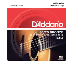 CUERDAS (SET) D'ADDARIO MEDIUM GUITARRA ACUSTICA  DADDARIO