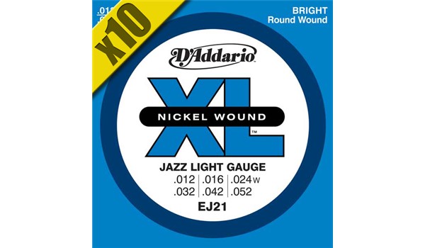 CUERDAS (CAJA) D'ADDARIO PARA  GUITARRA ELECTRICA  DADDARIO