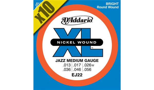 CUERDAS (CAJA) D'ADDARIO PARA  GUITARRA ELECTRICA POR CAJA  DADDARIO