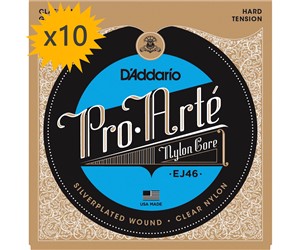CUERDAS (CAJA) D'ADDARIO GUITARRA CLASICA HARD
