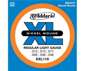 CUERDAS (SET) D'ADDARIO GUITARRA ELECTRICA 010