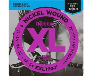CUERDAS (ST7) D'ADDARIO 7 CUERDAS GUITARRA ELECTRICA