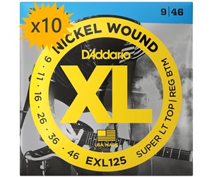 CUERDAS (CAJA) D'ADDARIO LITE/REG GUITARRA ELECTRICA