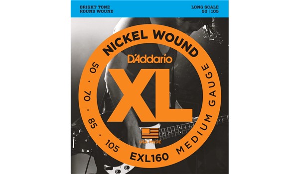 CUERDAS (SET) D'ADDARIO BAJO 50-105 LONG SCALE