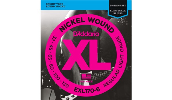 CUERDAS (SET) D'ADDARIO BAJO 6 32-130 LONG SCALE