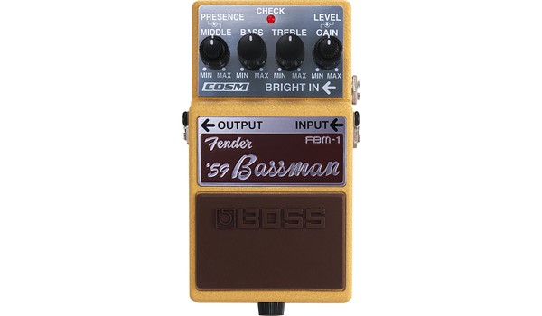 PEDAL BOSS FENDER 59 BASSMAN PARA GUITARRA  BOSS