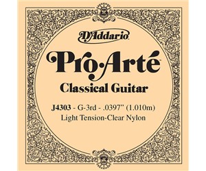 CUERDA (CAJA) SUELTA D'ADDARIO GUITARRA CLASICA  DADDARIO