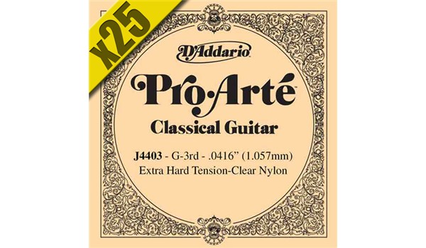 CUERDA (PACK) 3RA GUIT DDARIO GUITARRA CLASICA  DADDARIO