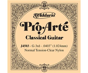 CUERDA 3RA D'ADDARIO GUITARRA  GUITARRA CLASICA  DADDARIO