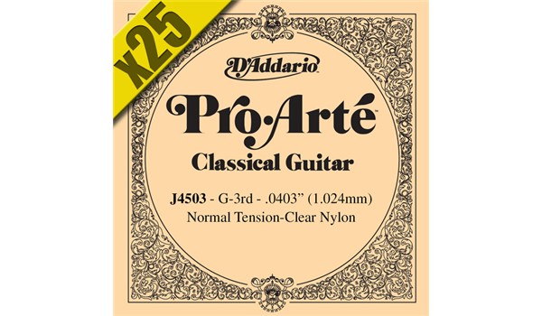 CUERDA CAJA 3RA GUITAR CLASSCA GUITARRA CLASICA  DADDARIO