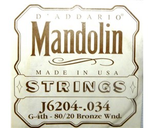 CUERDA 4TA DE MANDOLINA D`ADDA INSTRUMENTOS FOLKLORICOS  DADDARIO