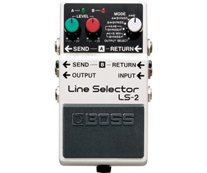 PEDAL BOSS LINE SELECTOR BLANC PARA GUITARRA  BOSS