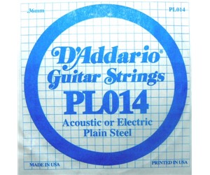 CUERDA D'ADDARIO SUELTA PARA G GUITARRA ELECTRICA  DADDARIO